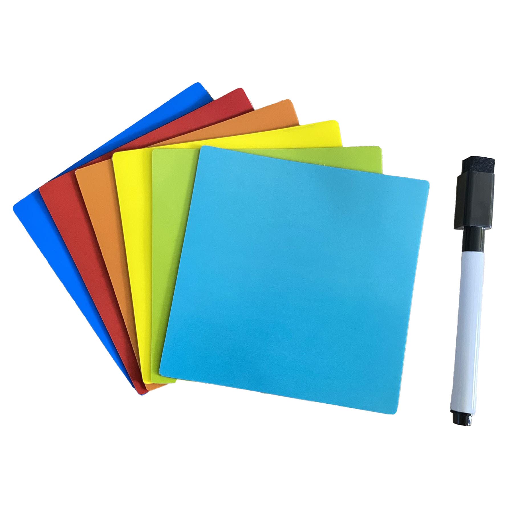 Dry Erase Sticky Notes Reusable - Reusable Dry Erase Stickers Non-Magnetic Whiteboard Stickers for Wall, PC, Wood, Bricks