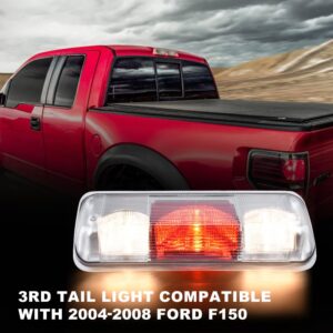 GRAND ORANGE Third Brake Light Compatible with Ford F150 2004 2005 2006 2007 2008 3rd Brake Tail Light Assembly Cargo Light Halogen