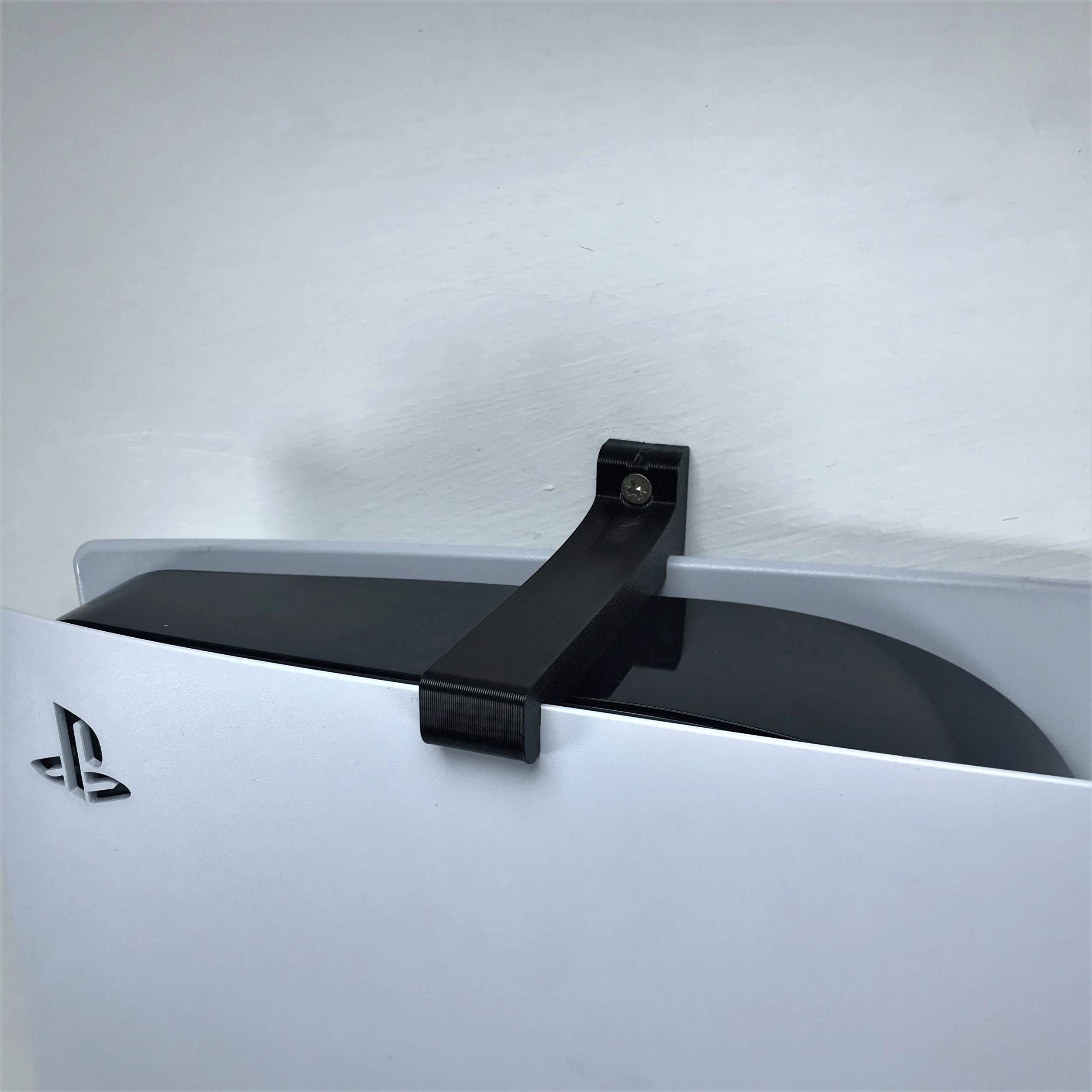 3D Cabin PS5 Wall Mount Wall Bracket Holder Stand for Play Station 5 Digital Triple Support Any Orientation Black Left