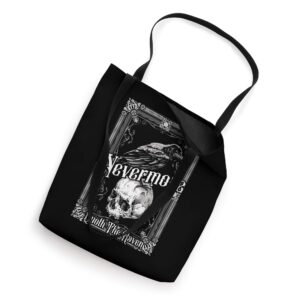 Edgar Allan Poe Nevermore Quoth The Raven Tote Bag