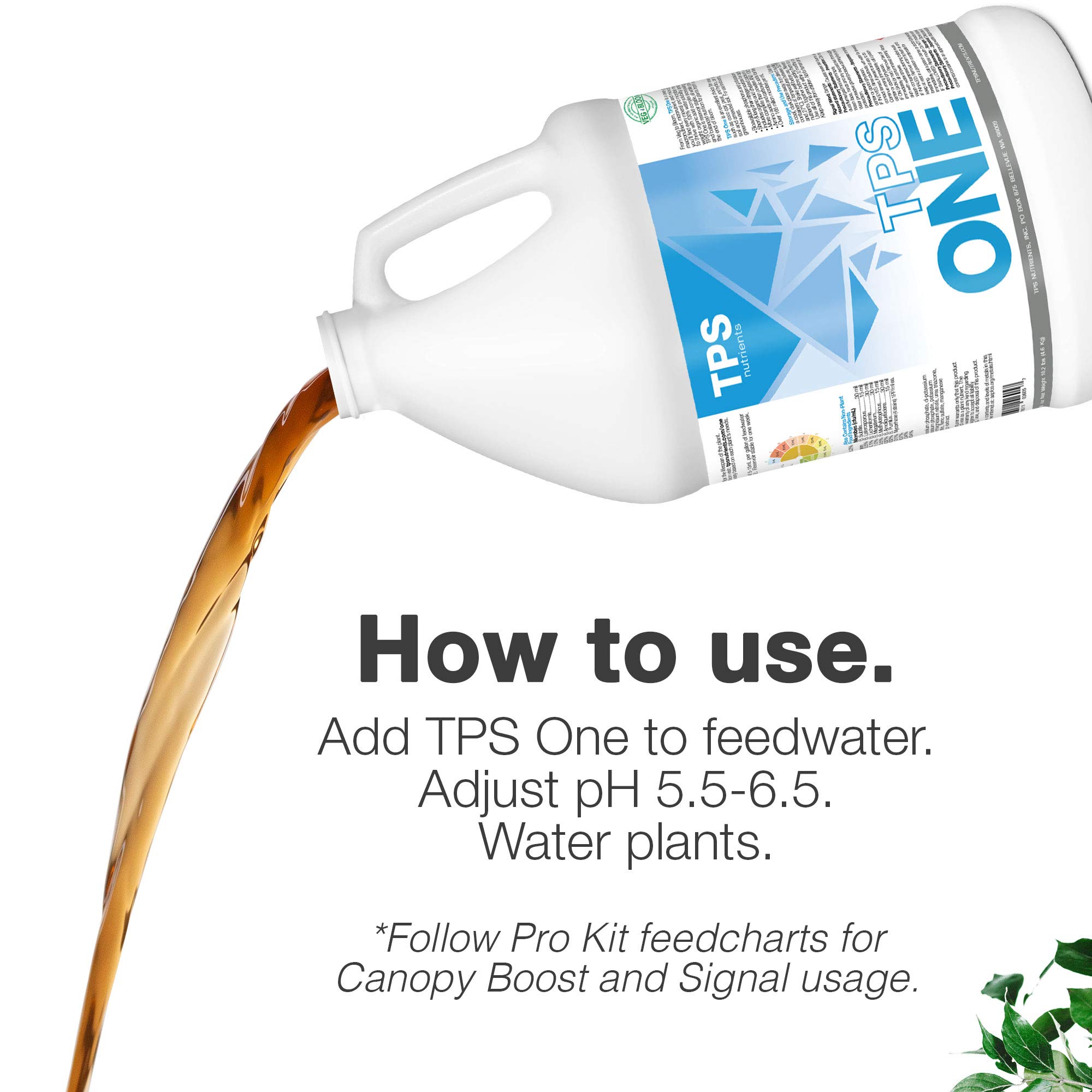 TPS-One Liquid One Part Nutrient from Veg to Bloom, Plus Signal Terpene Enhancer and Canopy Boost Foliar by TPS Nutrients