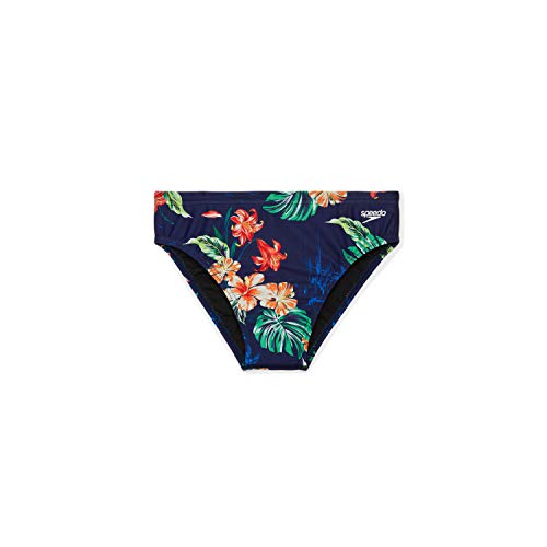 Speedo Men's Standard Swimsuit Brief Endurance+ The One, Island Vision, 28