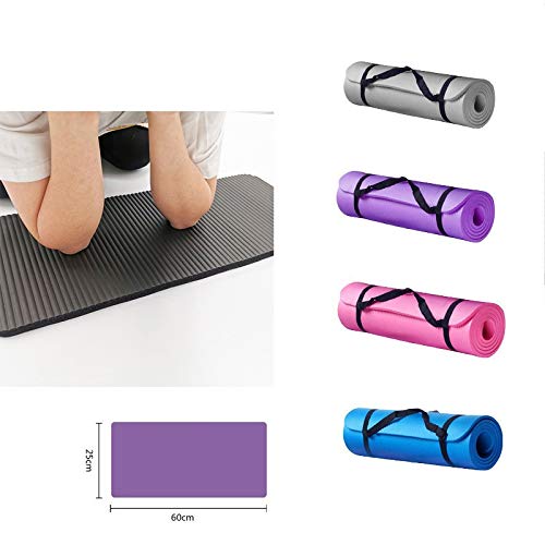 Yowein Yoga Small 15 Mm Thick and Durable Yoga Mat Anti-Skid Exercise Fitness Mat To Lose Weight Pad Mat Men And Women Sports Mat for All Types of Yoga Pilates & Floor Workouts (Black)