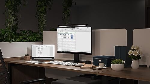 Xiaomi Mi Computer Monitor Light Bar - Easy Installation, Extra Computer Lighting w/o Taking Desktop Space, w/Wireless Remote Control Adjusting Lights Easily