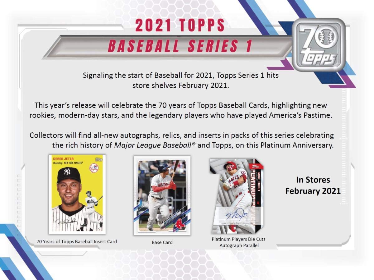 Topps 2021 Series 1 Baseball Hanger Pack