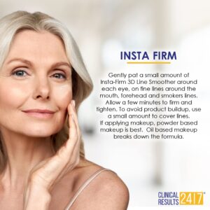 Insta-Firm Works In Minutes To Lift, Firm And Smooth Lines, Wrinkles, Puffy Eyes and Crow's Feet - Instantly! | NASA Stem Cell Technology | Clinical Results 24/7 Insta-Firm | 1 oz (8 Weeks)