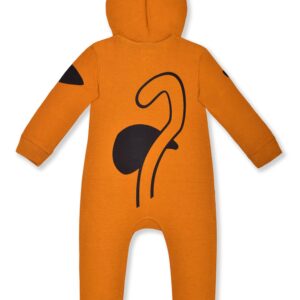 Warner Bros. Scooby Doo Boys’ Hooded Footed Coverall for Newborn, Infant and Toddler - Brown