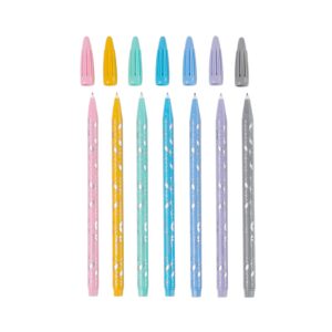 Erin Condren Designer Colorful Fine-Tip Markers - Pastels 7 Pack with 6.5" Length and 0.4 mm Tip for Writing, Coloring and More, Highlight Important Details in Pastel Colors