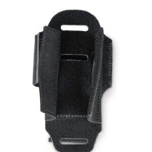 Levy's Leathers Wireless Transmitter Bodypack Holder; Black Leather (MM14-BLK)