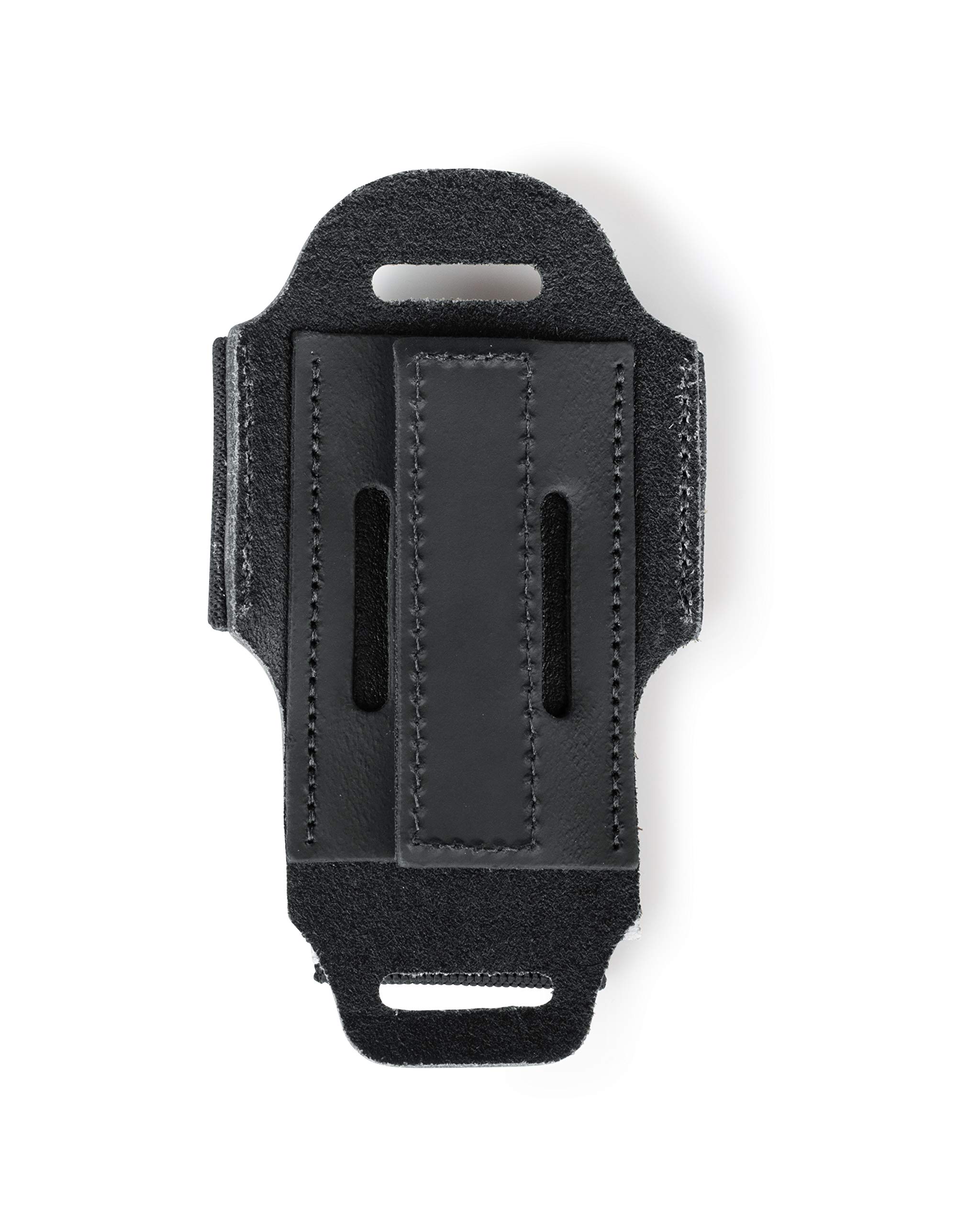 Levy's Leathers Wireless Transmitter Bodypack Holder; Black Leather (MM14-BLK)