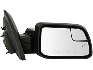 marketplace auto parts right passenger side power mirror - heated, spotter glass, puddle light - compatible with 2011-2014 ford edge (from 2/07/2011)