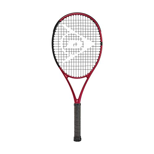 Dunlop Sports CX Team 275 Pre-Strung Tennis Racket, 3/8 Grip, red/Black