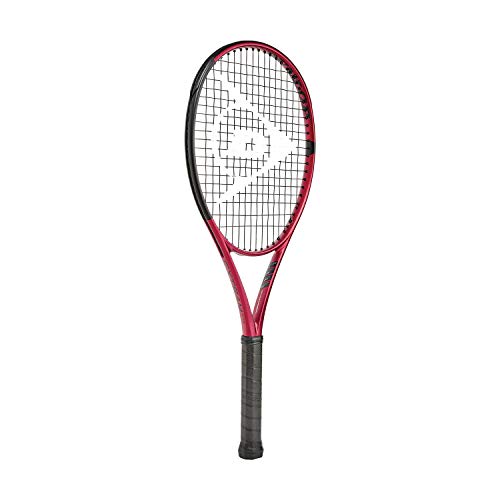 Dunlop Sports CX Team 275 Pre-Strung Tennis Racket, 3/8 Grip, red/Black