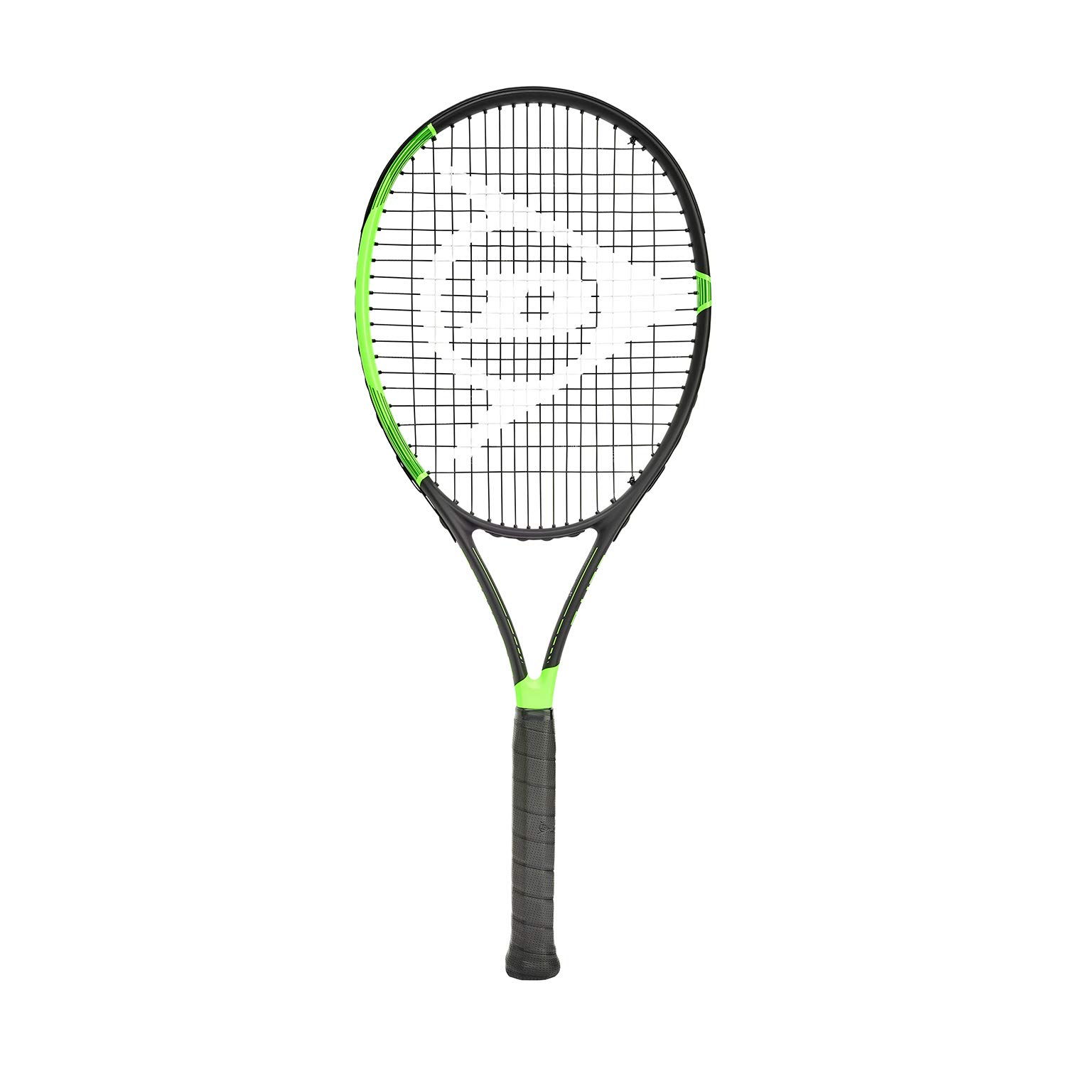 Dunlop Sports Elite 270 Pre-Strung Tennis Racket, 1/4 Grip, Black/Green