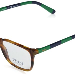 Polo Ralph Lauren Men's PH2234 Semi-Circular Prescription Eyewear Frames, Shiny Jerry Havana/Demo Lens, 54 mm