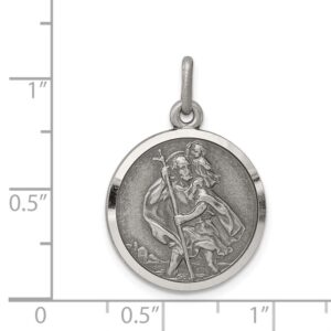 Sterling Silver St. Christopher Medal QQC3539