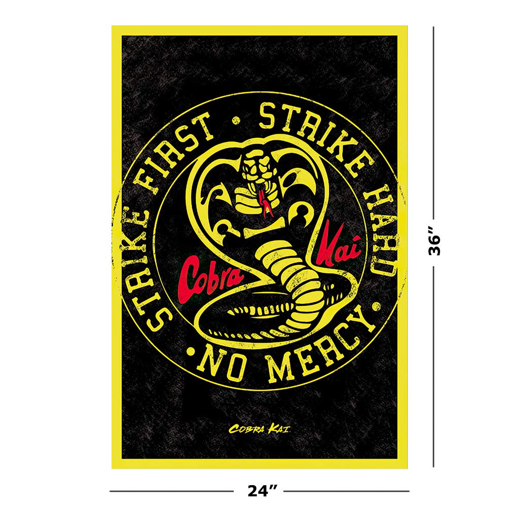 POSTER STOP ONLINE Cobra Kai - TV Show Poster (Emblem/Logo) (Size: 24" x 36")