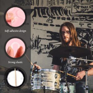 48 Pieces Drum Dampeners Gel Pads Silicone Drum Silencers Soft Drum Dampening Gel Pads Drum Mute Pads for Drums Tone Control (Transparent)