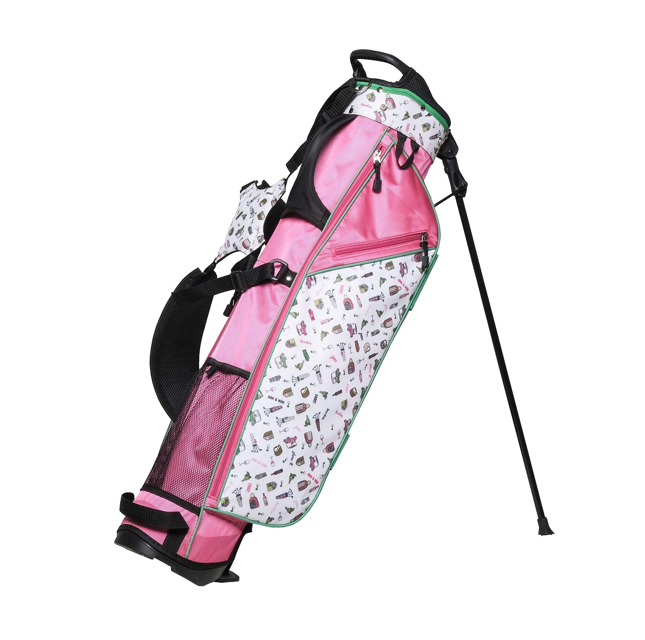 Glove It Sunday Golf Bag for Women - Super Lightweight Golf Bag with Stand, 4-Way Divider, 3 Easy-Access Pockets, Convenient & Accessible (Nine & Wine)