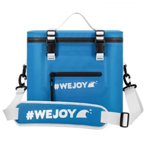 #wejoy insulated camping cooler bag,12 can,2 days ice life, portable waterproof camp coolers lunch bag with leakproof zipper for outdoor beach, picnic, hiking, fishing, traveling,bbq