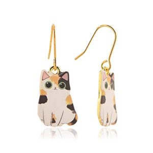 spinningdaisy proud cat mom earrings | gift for cat lovers kitten