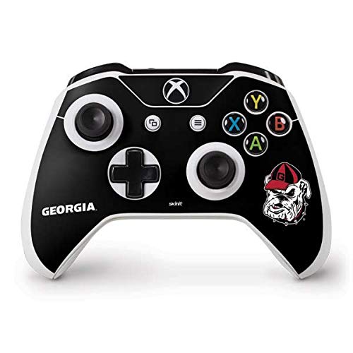 Skinit Decal Gaming Skin Compatible with Xbox One S Controller - Officially Licensed College Georgia Bulldogs Mascot Design