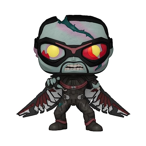 Funko POP Marvel: What If? - Zombie Falcon, Multicolor, Standard, (57377)