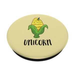 Funny Uni Corn Unicorn Corn Lovers Corn Farmer PopSockets Swappable PopGrip