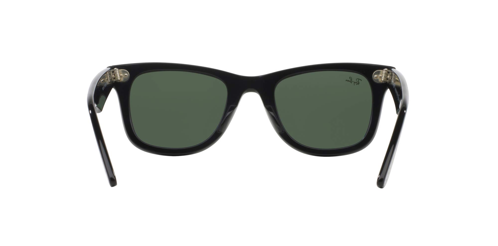 Ray-Ban RB2140 Original Wayfarer Sunglasses + Vision Group Accessories Bundle,unisex-adult (Black/Crystal Green (901), 50)