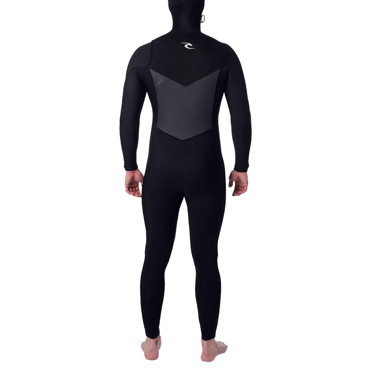 Rip Curl Mens Dawn Patrol 5/4mm Hooded Chest Zip Wetsuit WSM9BM - Black Wetsuit Size - L