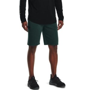 Under Armour Men's Sweatpant Shorts Cotton/Polyester Blend UA Dwayne Johnson Sweatpant Shorts1357200 (Ivy/Black-384, Medium)