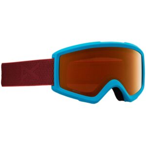 anon men's helix 2.0 goggles with spare lens, maroon / perceive sunny bronze