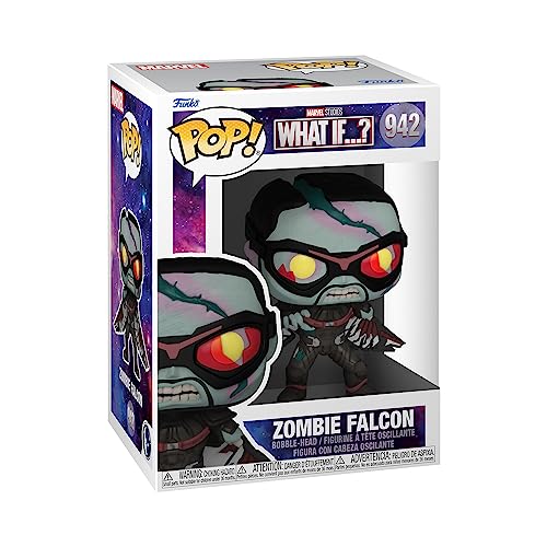 Funko POP Marvel: What If? - Zombie Falcon, Multicolor, Standard, (57377)