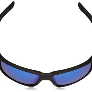 Costa Del Mar Man Sunglasses Matte Black Frame - Blue Mirror Lenses - 60MM