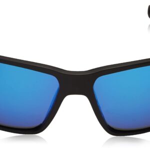 Costa Del Mar Man Sunglasses Matte Black Frame - Blue Mirror Lenses - 60MM