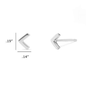 Boma Jewelry Sterling Silver "V" Chevron Stud Earrings