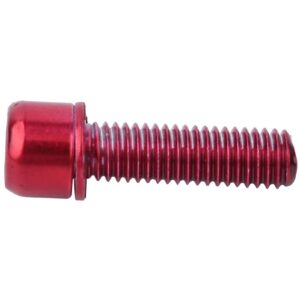 M5x18mm Stem Screw Bike Stem Bolt Bike Steering Handlebar Parts with Spacer(red)