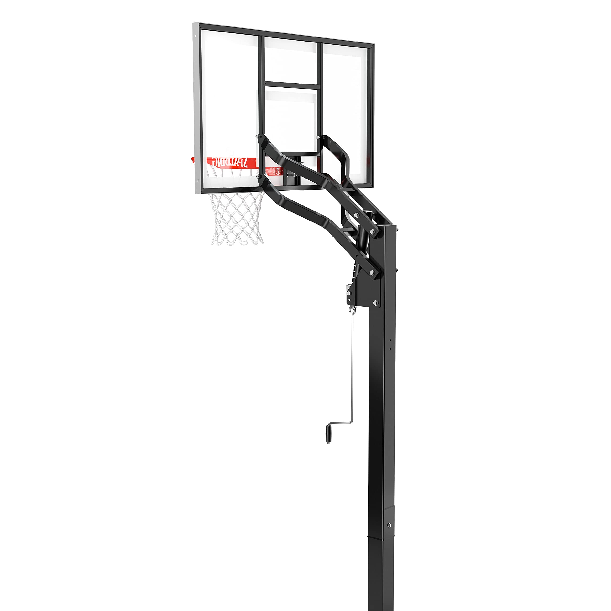 Spalding 54" Tempered Glass U-Turn In-Ground Basketball Hoop