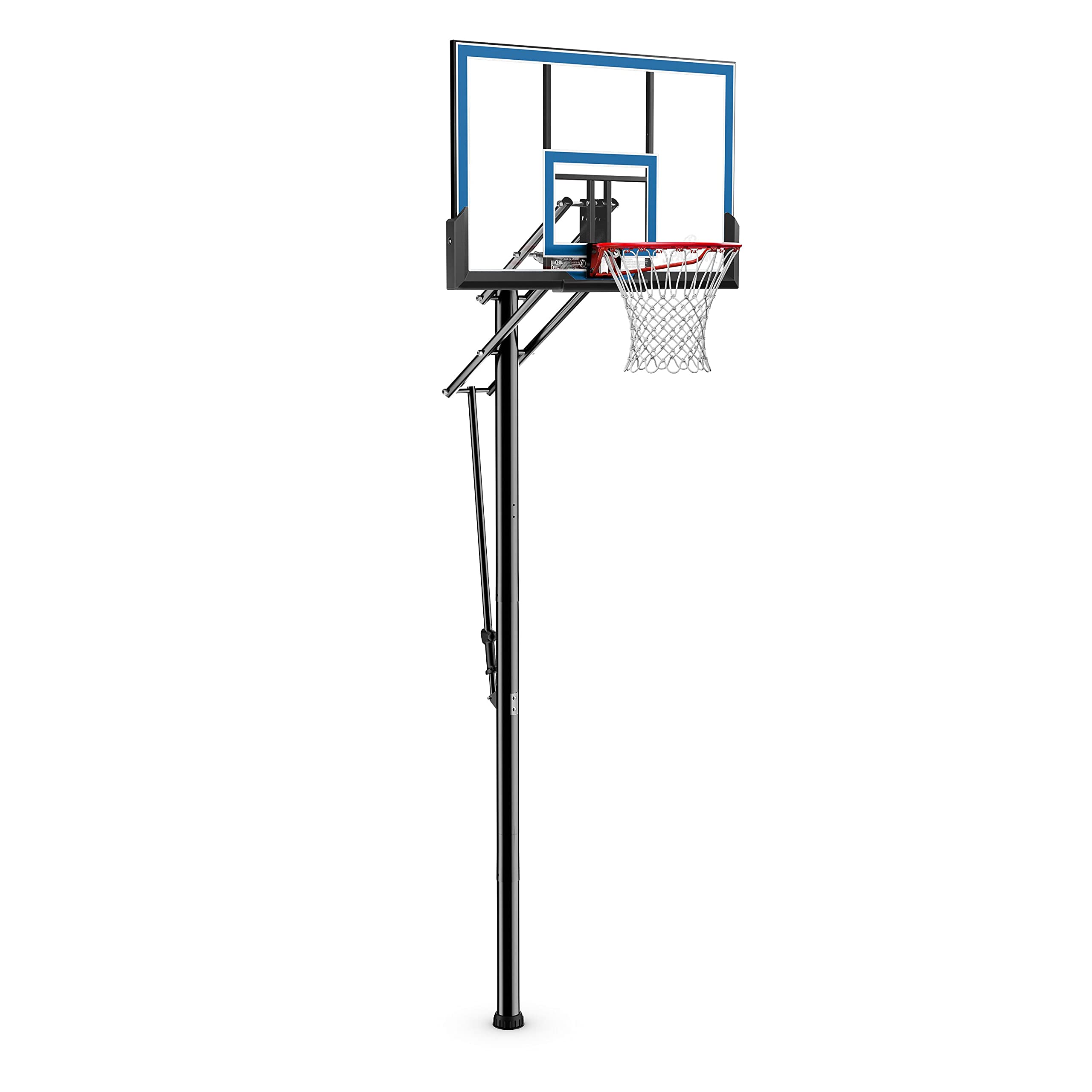 Spalding 48" Shatter-Proof Polycarbonate Pro Glide® In-Ground Basketball Hoop