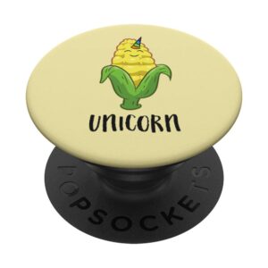 Funny Uni Corn Unicorn Corn Lovers Corn Farmer PopSockets Swappable PopGrip