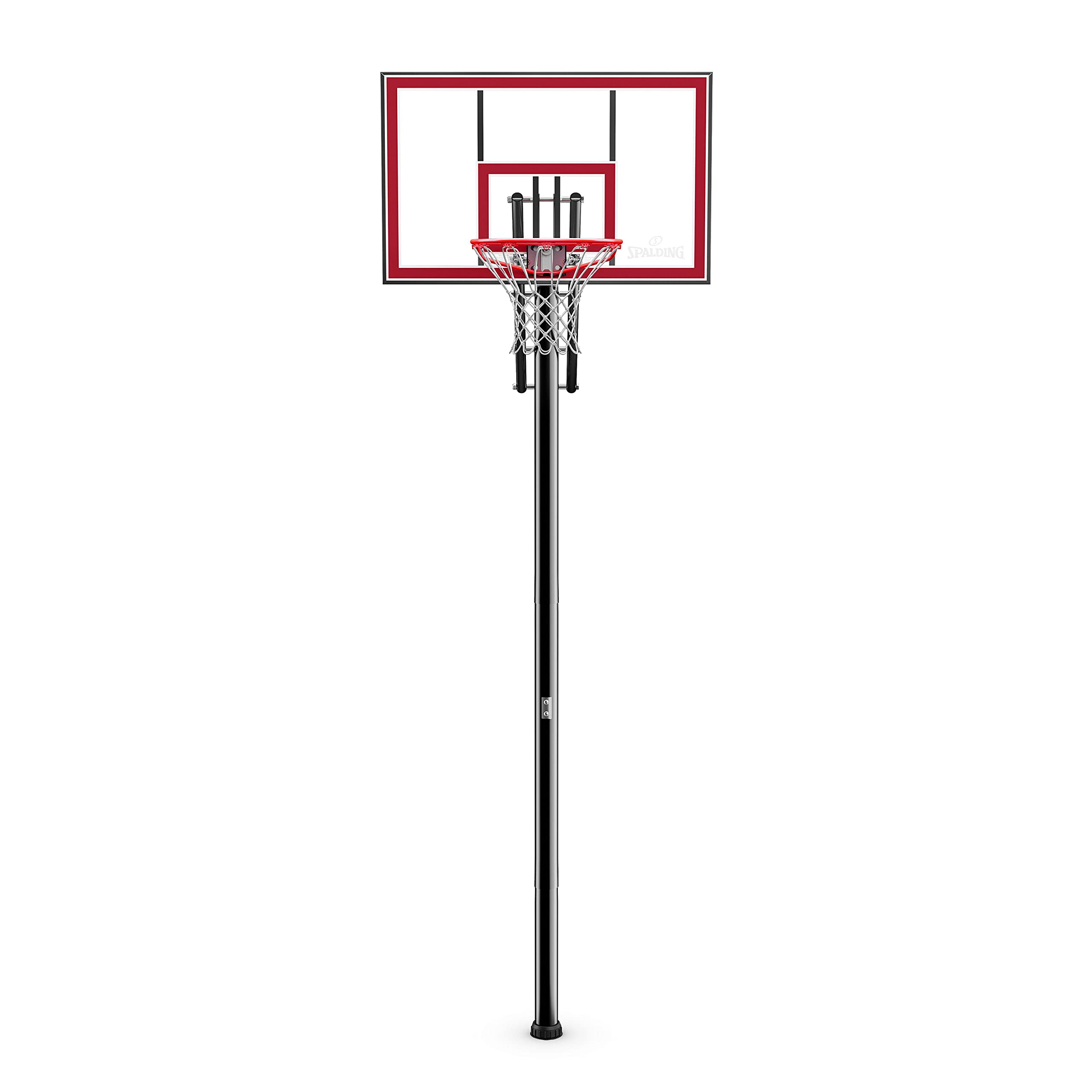 Spalding 44" Shatter-Proof Polycarbonate Pro Glide® Lite In-Ground Basketball Hoop