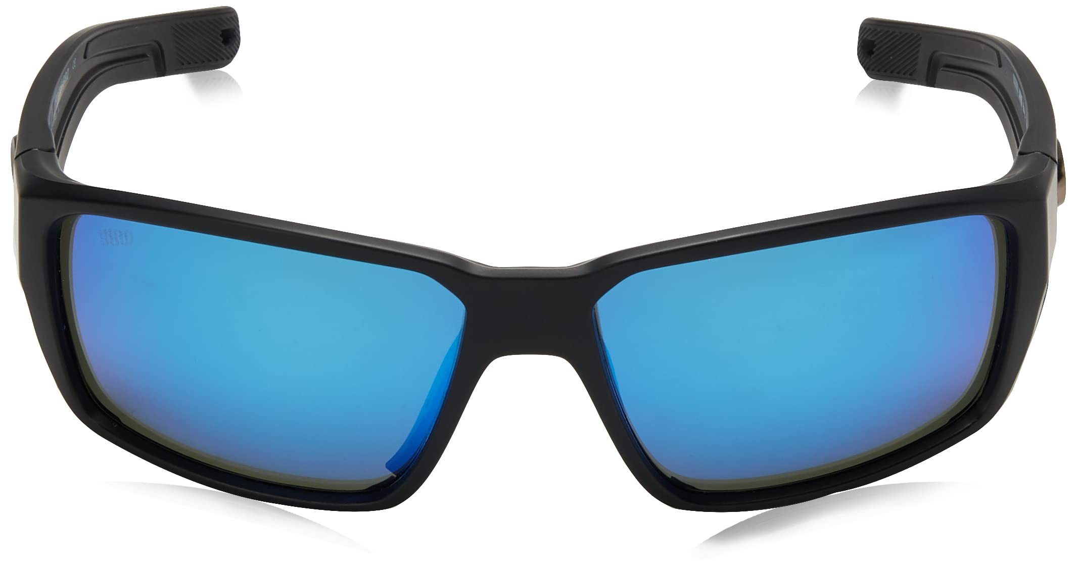 Costa Del Mar Man Sunglasses Matte Black Frame - Blue Mirror Lenses, 60MM