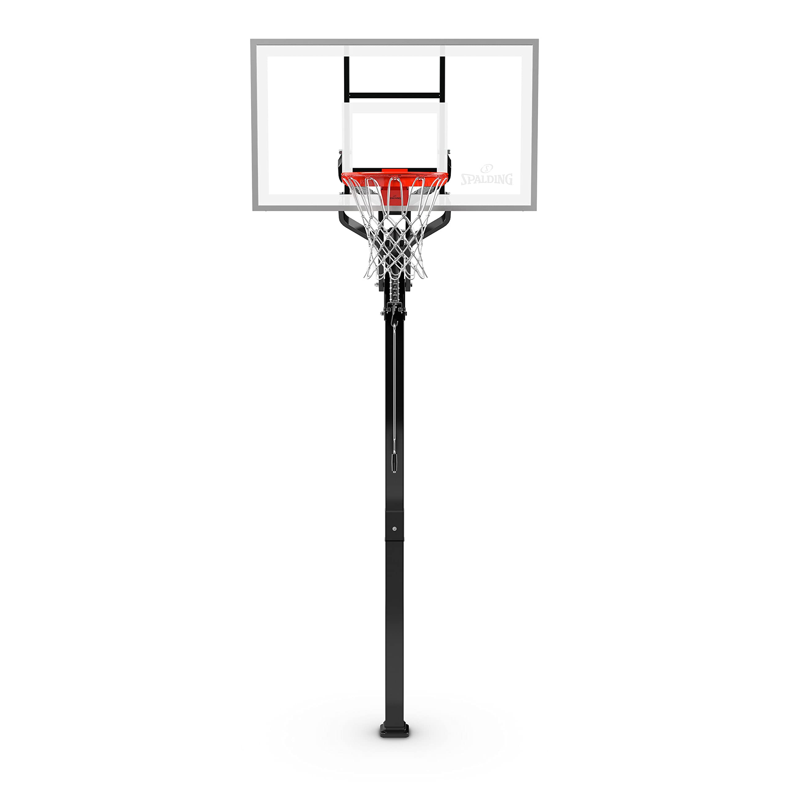 Spalding 54" Tempered Glass U-Turn In-Ground Basketball Hoop