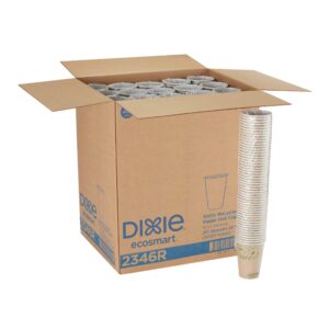 Dixie EcoSmart 16 oz 100% Recycled Fiber Hot Cup by GP PRO (Georgia-Pacific), Fits Large Lids, 2346R (CASE), 1000 Count (50 Cups Per Sleeve, 20 Sleeves Per Case)