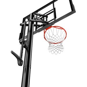 Spalding 44" Shatter-Proof Polycarbonate Pro Glide® Lite In-Ground Basketball Hoop