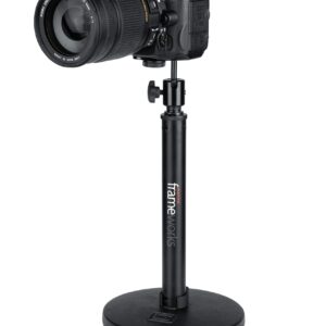 Gator Frameworks Camera Mount Mic Stand Adapter with Ball-and-Socket Head (GFW-MIC-CAMERA-MT)