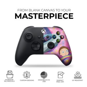 DreamController Schwifty Ricky & Morty Custom X-box Controller Wireless compatible with X-box One/X-box Series X/S Proudly Customized in USA with Permanent HYDRO-DIP Printing (NOT JUST A SKIN)