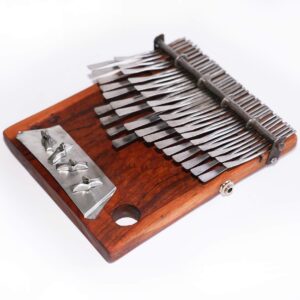 37 Key Shona Njari ELECTRIC Mbira - Triple Sensor Pickup - Finger Piano Kalimba Handmade in Zimbabwe