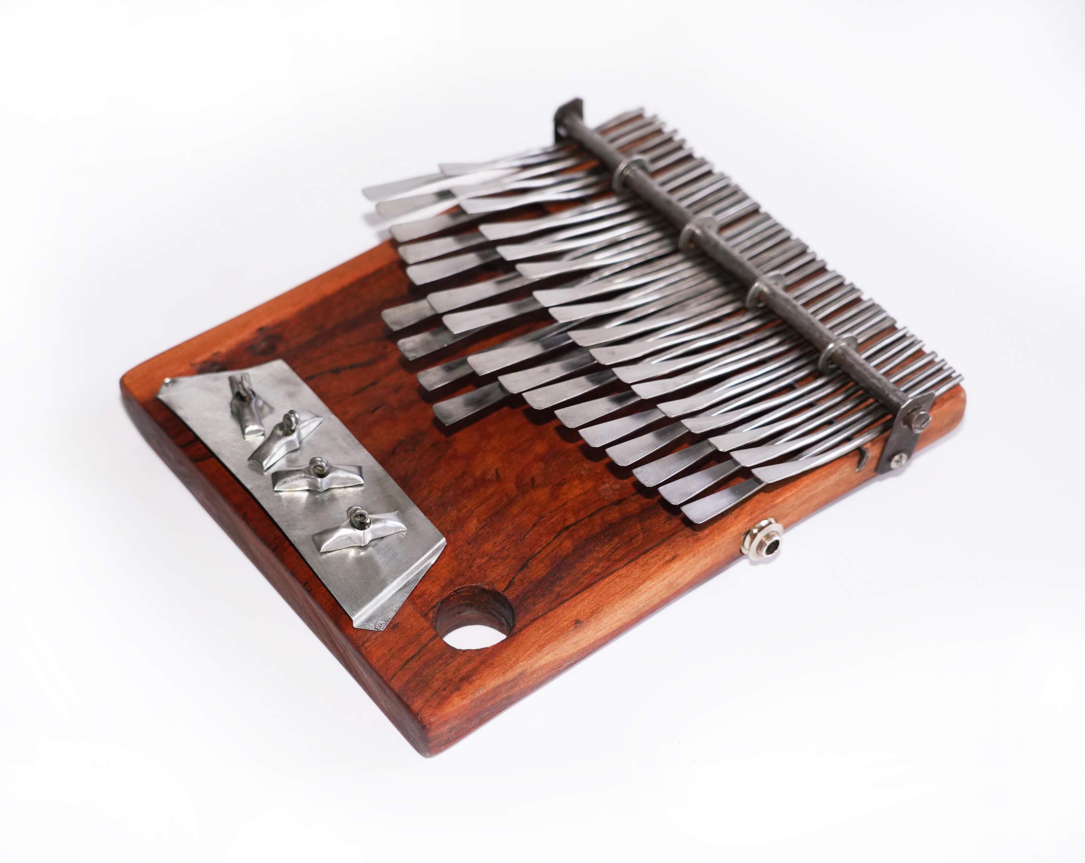 37 Key Shona Njari ELECTRIC Mbira - Triple Sensor Pickup - Finger Piano Kalimba Handmade in Zimbabwe