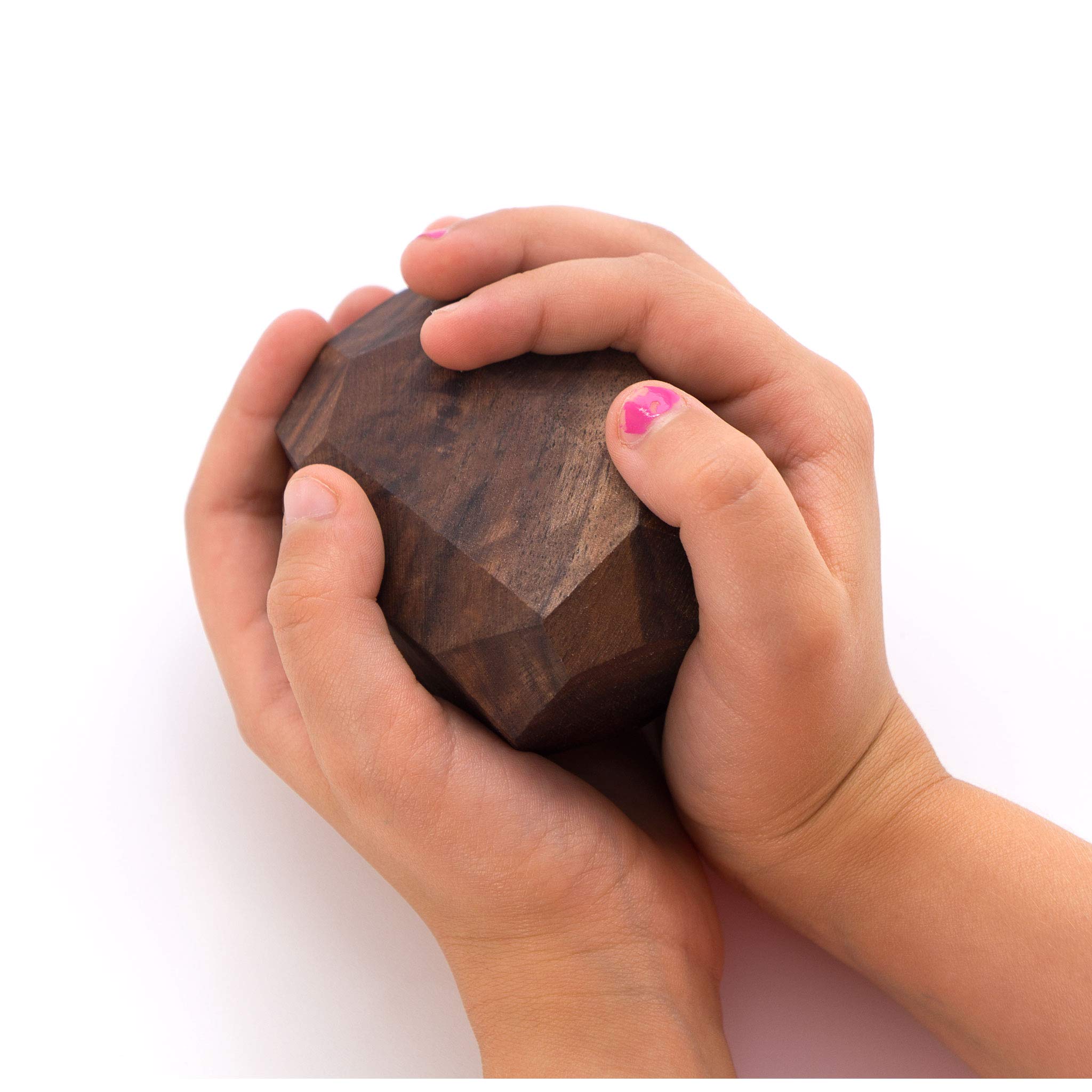 Tumi Ishi 11 Piece Natural Wooden Balancing Block Set - Sensory Educational Natural Wood Toy Stacking Game - Mixed Wood Species - USA Made - Jojoba Oil and Beeswax Finish - Wood Stone Building Blocks